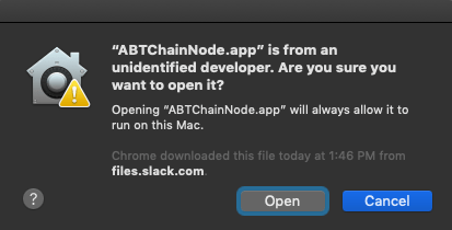 Allow Open Chain Node